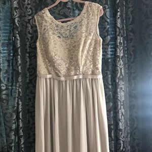Gold metallic short dress